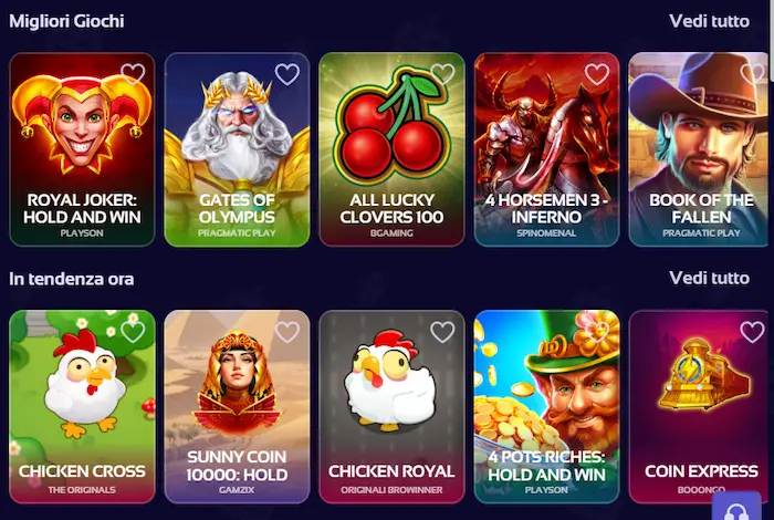BroWinner Casino Giochi