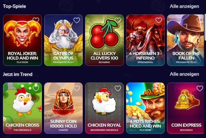 BroWinner Casino games